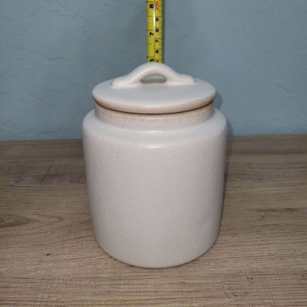 Studio McGee Cream Ceramic Storage Jar